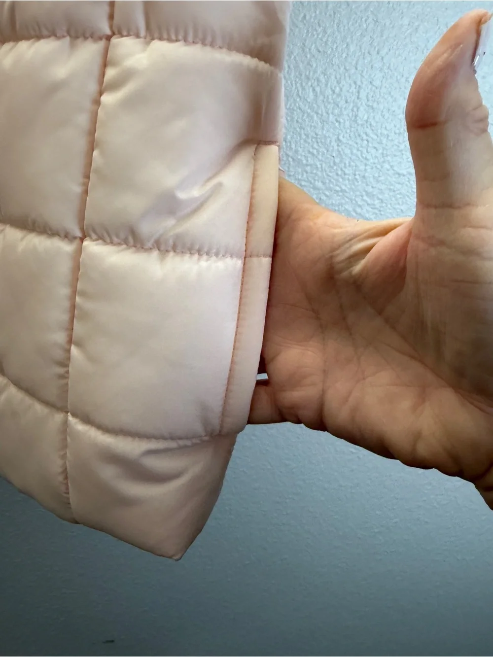 Puma Girls Light Pink Quilted Puffer Vest